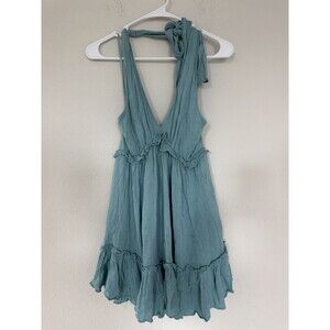 C’isa Boho Fairycore Romper M Whimsigoth Ethereal Halter Mermaidcore Enchanted